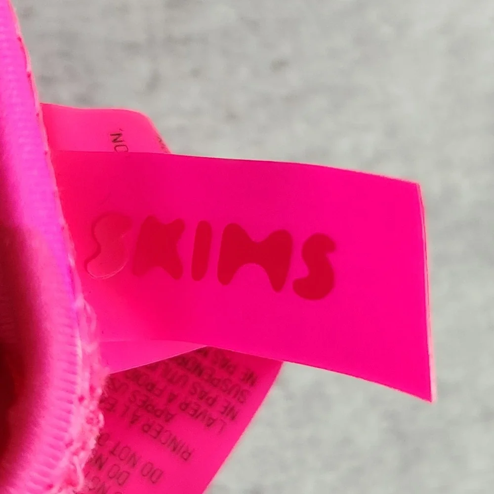 New SKIMS Recycled Swim Thong Pink Camo Bikini Bottom 2X NWT Rare SW-THG-0782